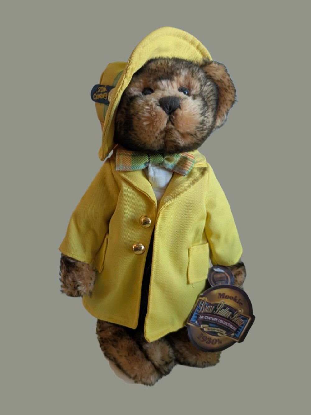 BOGO Vintage 1999 Brass Button Bears “Mookie” 20th Century 1930s Collection